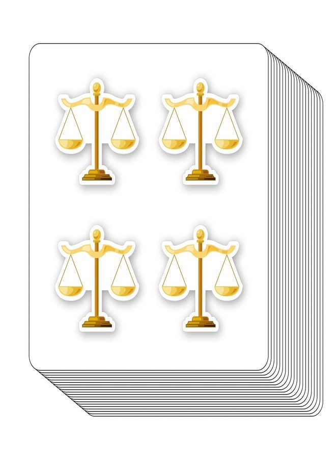 GUVSPTI Scales of Justice Stickers 1in for Scrapbooking, Arts, Craft, Kids DIY, Calendars Journals 80-Pack - Image 3